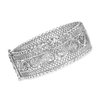 Ross-simons Sterling Silver Filigree Bangle Bracelet In Multi