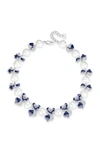 Classicharms Blue Enamel Butterfly Necklace In Blue
