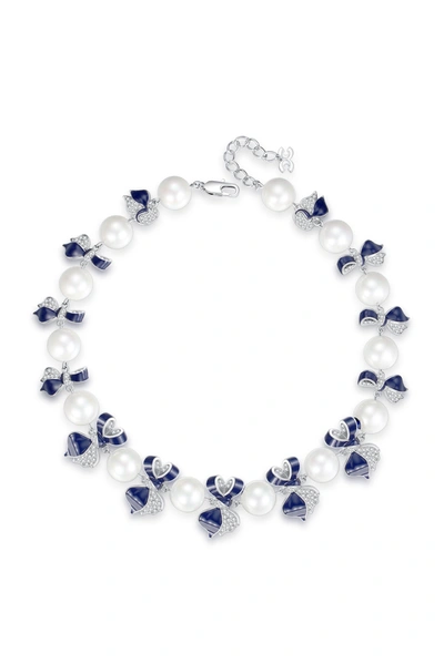 CLASSICHARMS BLUE ENAMEL BUTTERFLY NECKLACE