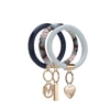 Mkf Collection By Mia K Jasmine Vegan Leather Women's Wristlet Keychain Set - 3 Pieces In Blue