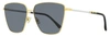 Jimmy Choo Women's Square Sunglasses Lavi 2m2ir Gold/black 60mm In Multi