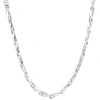 Pompeii3 Men's 14k Gold (47gram) Or Platinum (88gram) 3.5mm Link Chain Necklace 20" In Multi