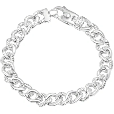 Pompeii3 Men's Braided 14k Gold (56gram) Or Platinum (105gram) 9.5mm Link Bracelet 8.5" In Multi
