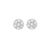 Diana M. Diamond Earrings In White