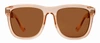 Suzy Levian Women's Pink Clear Rose Gold Chain Accent Sunglasses In Pink