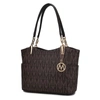 Mkf Collection By Mia K Braylee M Signature Tote Handbag In Gold