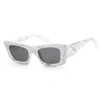 Prada Symbole Cat Eye Sunglasses, 50mm In Dark / Grey / White