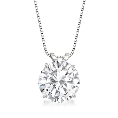 ROSS-SIMONS CZ SOLITAIRE NECKLACE IN 14KT WHITE GOLD
