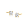 Rs Pure Ross-simons Diamond Stud Earrings In 14kt Yellow Gold In White