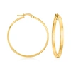 Ross-simons Italian 14kt Yellow Gold Squared-edge Hoop Earrings In Yellow