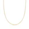 Ross-simons 1.4mm 14kt Yellow Gold Box Chain Necklace In Multi