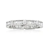 Ross-simons Round And Baguette Diamond Eternity Band In 14kt White Gold In White