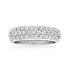 Ross-simons Micropave Diamond Eternity Band In 14kt White Gold In White