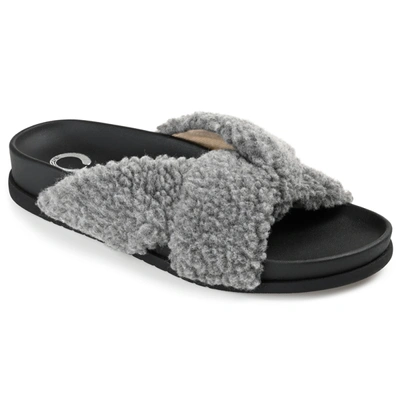 Journee Collection Collection Women's Dalynnda Slipper In Grey