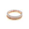 Adornia Tri-tone Swarovski Crystal Half Eternity Band Set In Multi