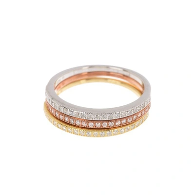 ADORNIA HALF ETERNITY BAND STACKING RING SET