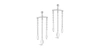 Sterling Forever Rhodium Plated 9mm Pearl Resin Chandelier Drop Earrings In Silver