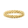 Rs Pure Ross-simons 14kt Yellow Gold Twisted Ring