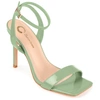 Journee Collection Dorian Ankle Strap Stiletto Sandal In Multi