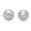 Max + Stone 10k Rose, White Or Yellow Gold Full Ball Stud Earrings Various Sizes In Multi