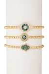 Eye Candy La Dina Beaded Bracelet Set In Multi