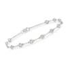 Ross-simons Diamond Station Bracelet In 14kt Yellow Gold In Multi