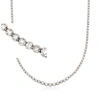 Ross-simons Graduated Diamond Tennis Necklace In 14kt White Gold In Multi