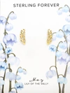 Sterling Forever Sterling Silver Birth Flower Earring Studs - May In Gold