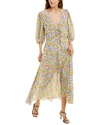 Nicholas Danielle Midi Dress In White