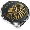 King Baby Silver Statement Headdress Ring In Multi