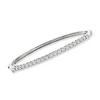 Ross-simons Diamond Bangle Bracelet In Sterling Silver In Multi