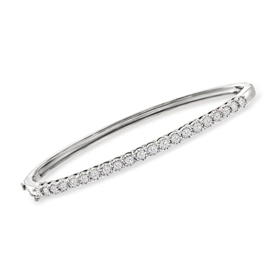 ROSS-SIMONS DIAMOND BANGLE BRACELET IN STERLING SILVER
