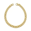 Adornia 7mm Cuban Chain Bracelet Gold 9" In Yellow