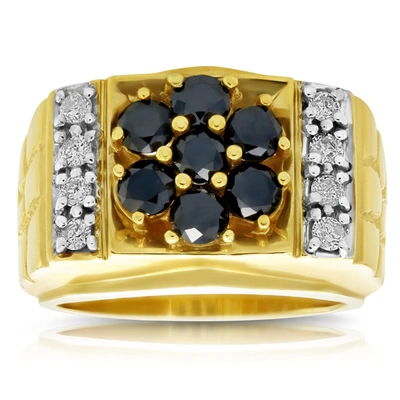 Vir Jewels 2.50 Cttw Men's Diamond Ring 10k Yellow Gold Wedding Engagement Bridal