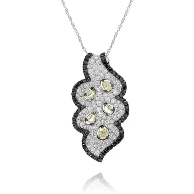 Diana M. Fine Jewelry 18k 2.75 Ct. Tw. Diamond Necklace In White