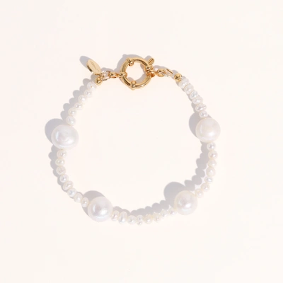 Joey Baby 18k Gold Plated Mixed Large & Small Freshwater Pearl