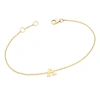 Ariana Rabbani Gold Initial Bracelet In Multi