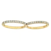 Ariana Rabbani Double Diamond Ring In Gold