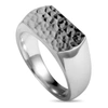 Georg Jensen Smithy Silver Hammered Band Ring In Multi