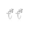 Diana M. Diamond Earrings In White