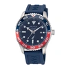 Nautica Pacific Beach Stainless Steel And Silicone Watch In Multi