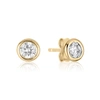 Ariana Rabbani Rose Gold Diamond Stud Earrings In Gold