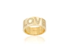 Ariana Rabbani Love Cigar Band In Gold