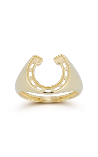 Ember Fine Jewelry 14k Gold Horse Shoe Signet Ring