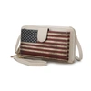 Mkf Collection By Mia K Kiara Smartphone And Wallet Convertible Flag Crossbody Bag In Beige