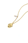 Classicharms Gold Baroque Pendant And Pearl Necklace