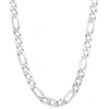 Pompeii3 Men's Figaro 14k Gold (86gram) Or Platinum (161gram) 8mm Link Chain Necklace 27" In Multi