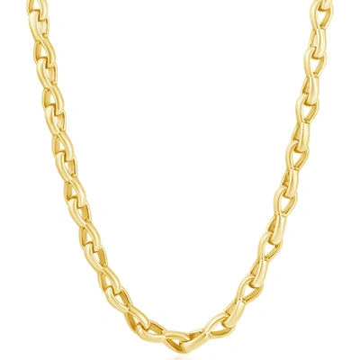 Pompeii3 Men's 14k Gold (83gram) Or Platinum (156gram) 6.5mm Link Chain Necklace 20" In Multi