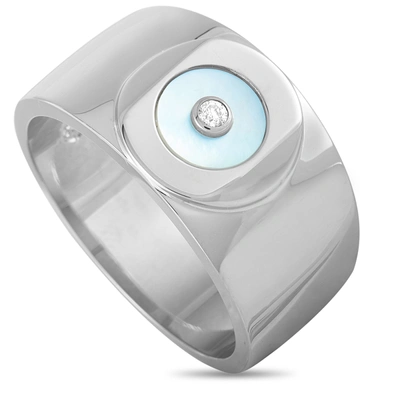 Charriol Sterling Silver Diamond And Mother Of Pearl Ring In Multi