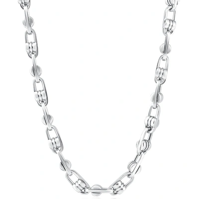 Pompeii3 Men's 14k Gold (156gram) Or Platinum (293gram) 8mm Link Chain Necklace 24" In Multi